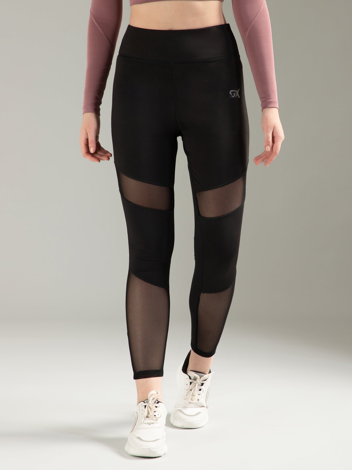 Mesh design leggings hotsell