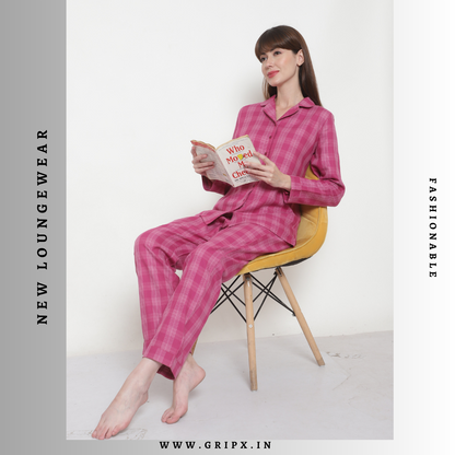 Pink Check Nightwear / Loungewaer