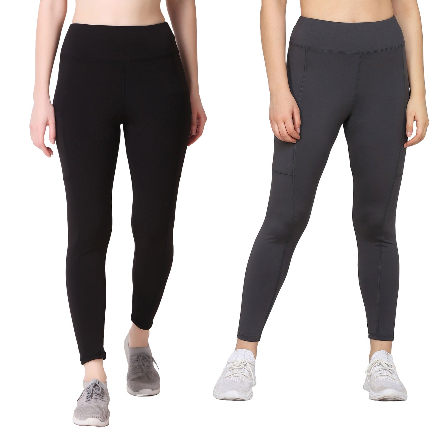 Dark Grey & Black Combo Legging Set