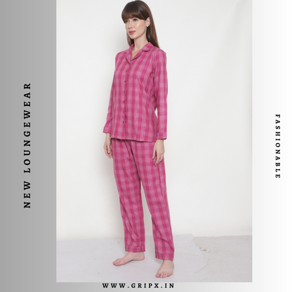 Pink Check Nightwear / Loungewaer