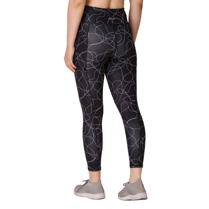 Black Printed Legging