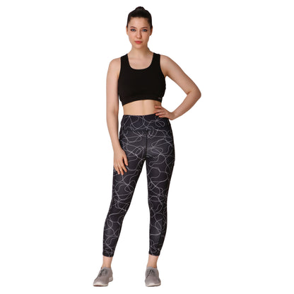 Black Printed Legging