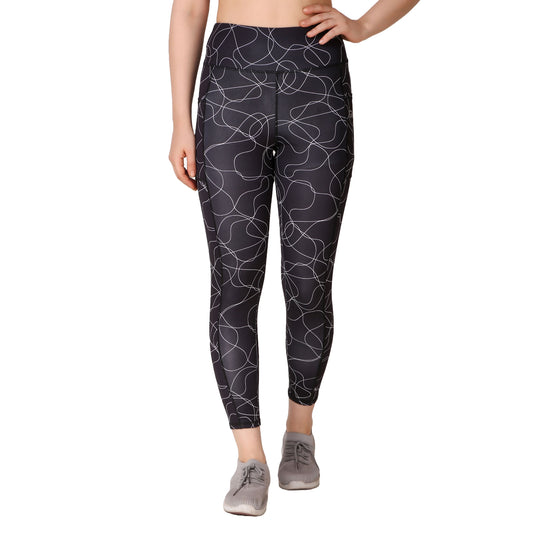 Black Printed Legging