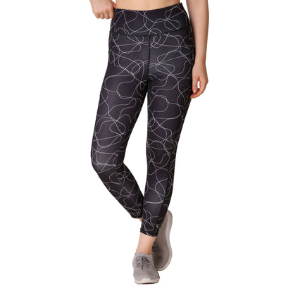 Black Printed Legging