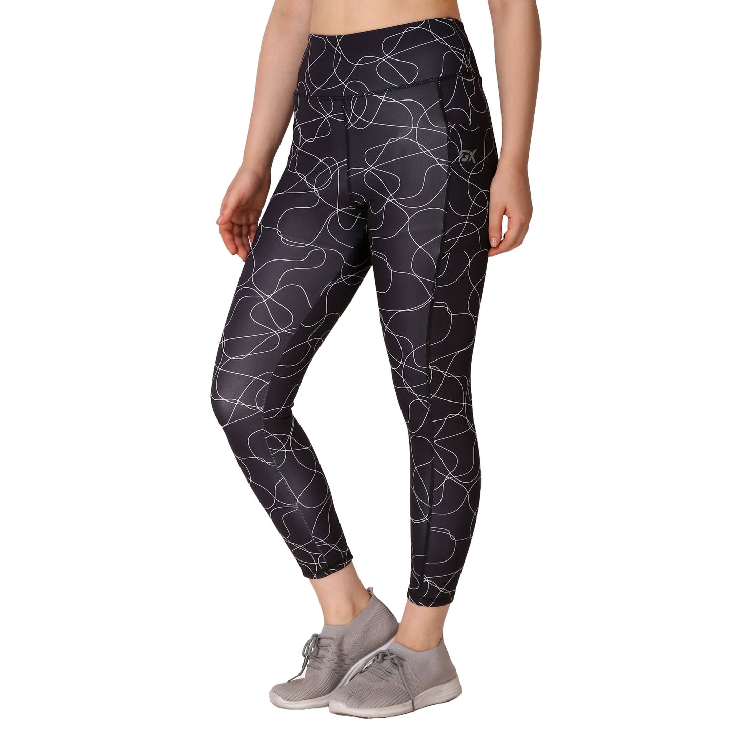 Black Printed Legging