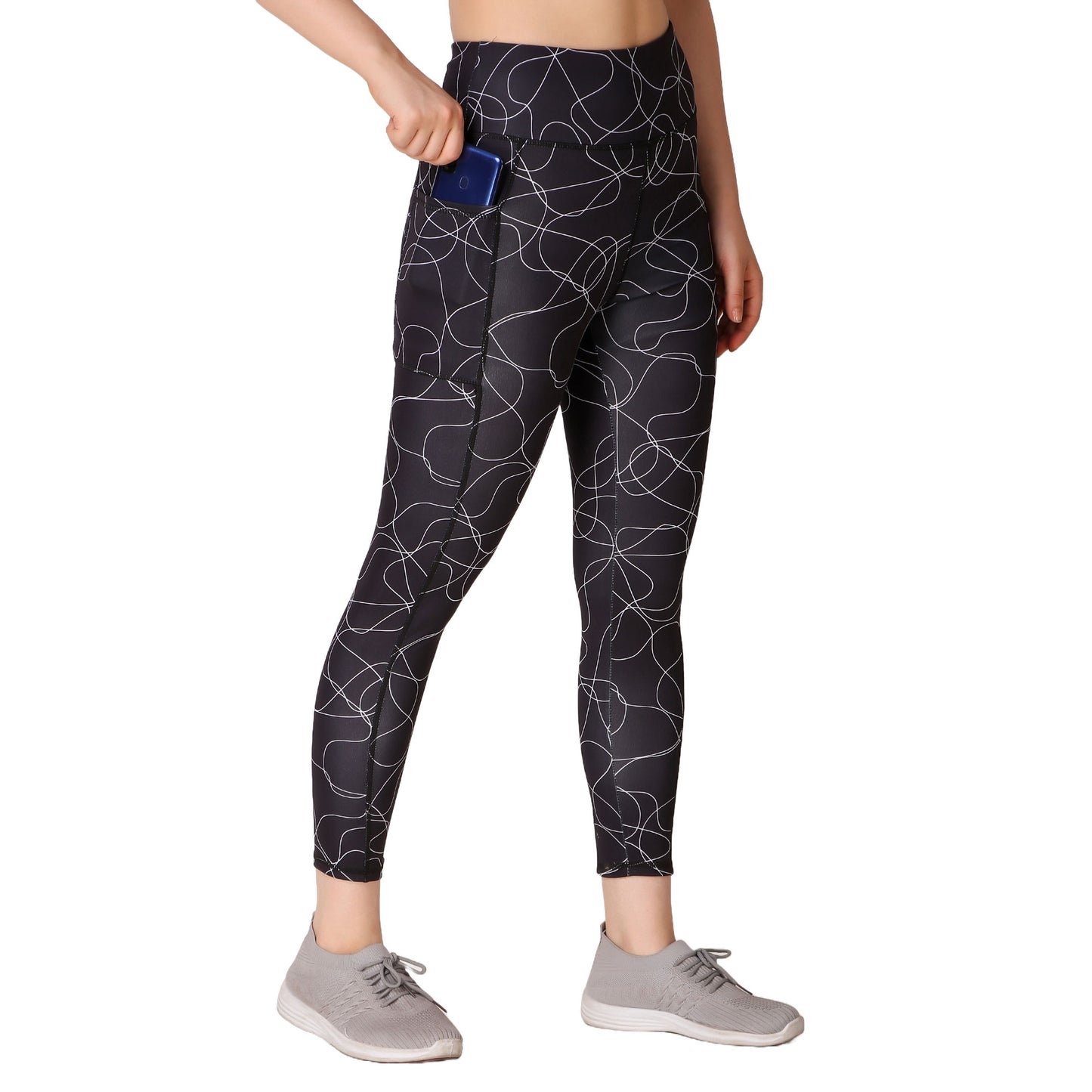 Black Printed Legging