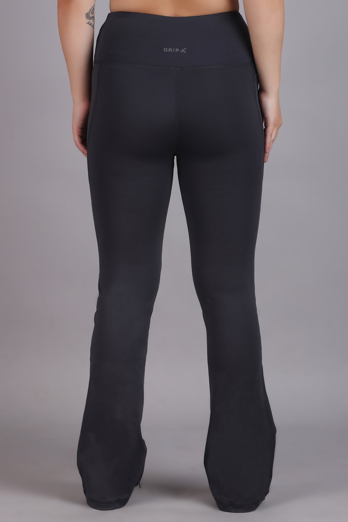 Super Flare Pants in Dark Grey