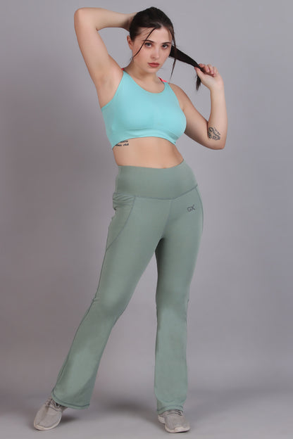 Super Flare Pants in Pista