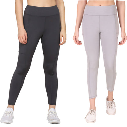 Dark Grey & Light Grey Combo Legging Set