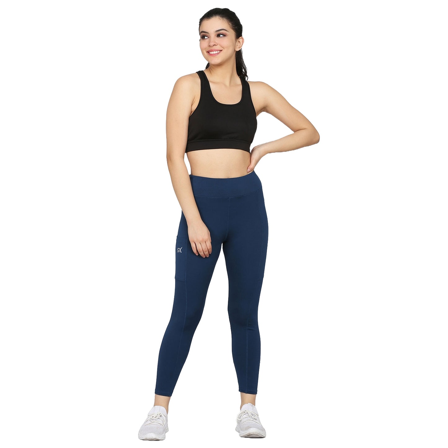 Solid Dark Blue Legging