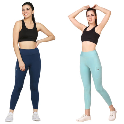 Sea Green & Blue Combo Legging Set