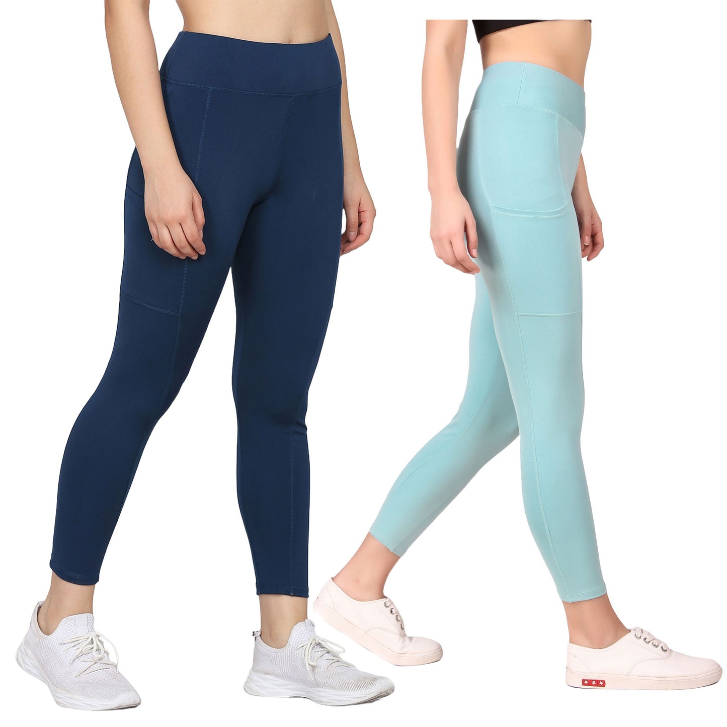 Sea Green & Blue Combo Legging Set