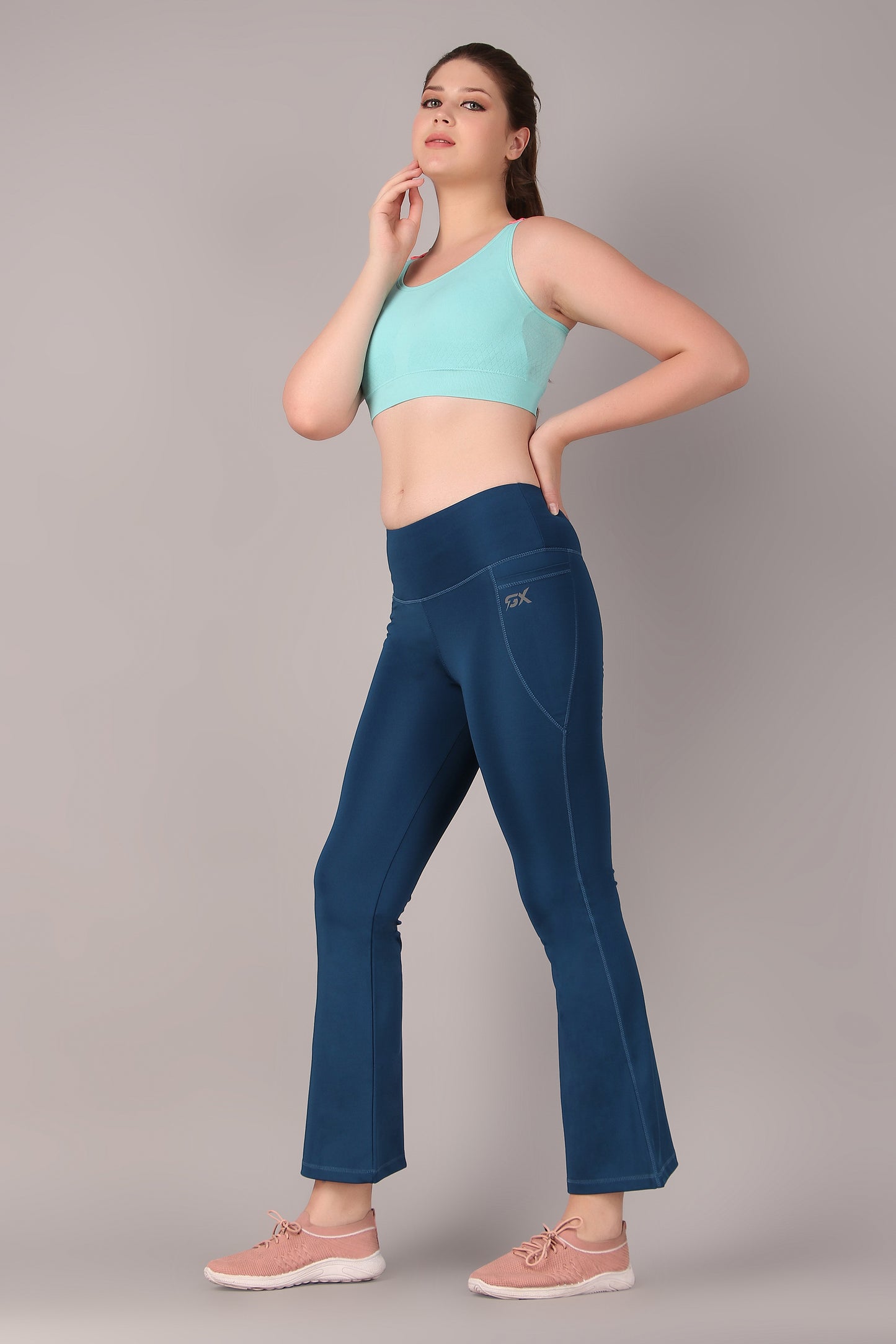 Super Flare Pants in Dark Blue