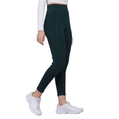 Solid Dark Green Legging