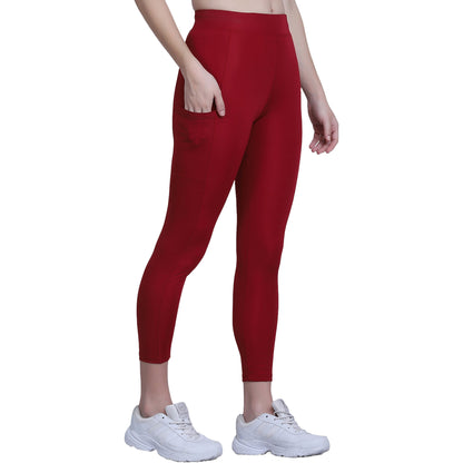 Solid Maroon Legging