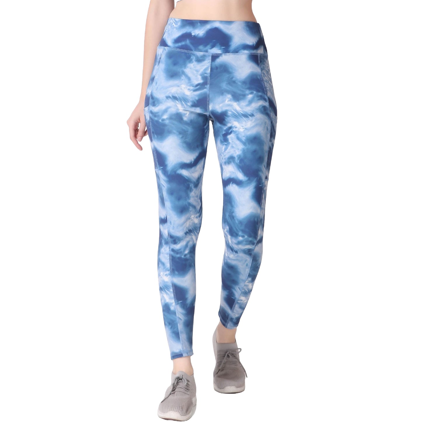 Light Blue Printed Legging