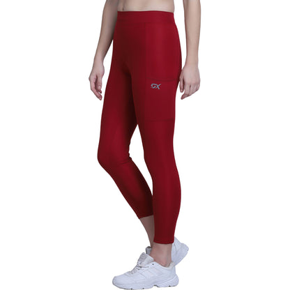 Solid Maroon Legging