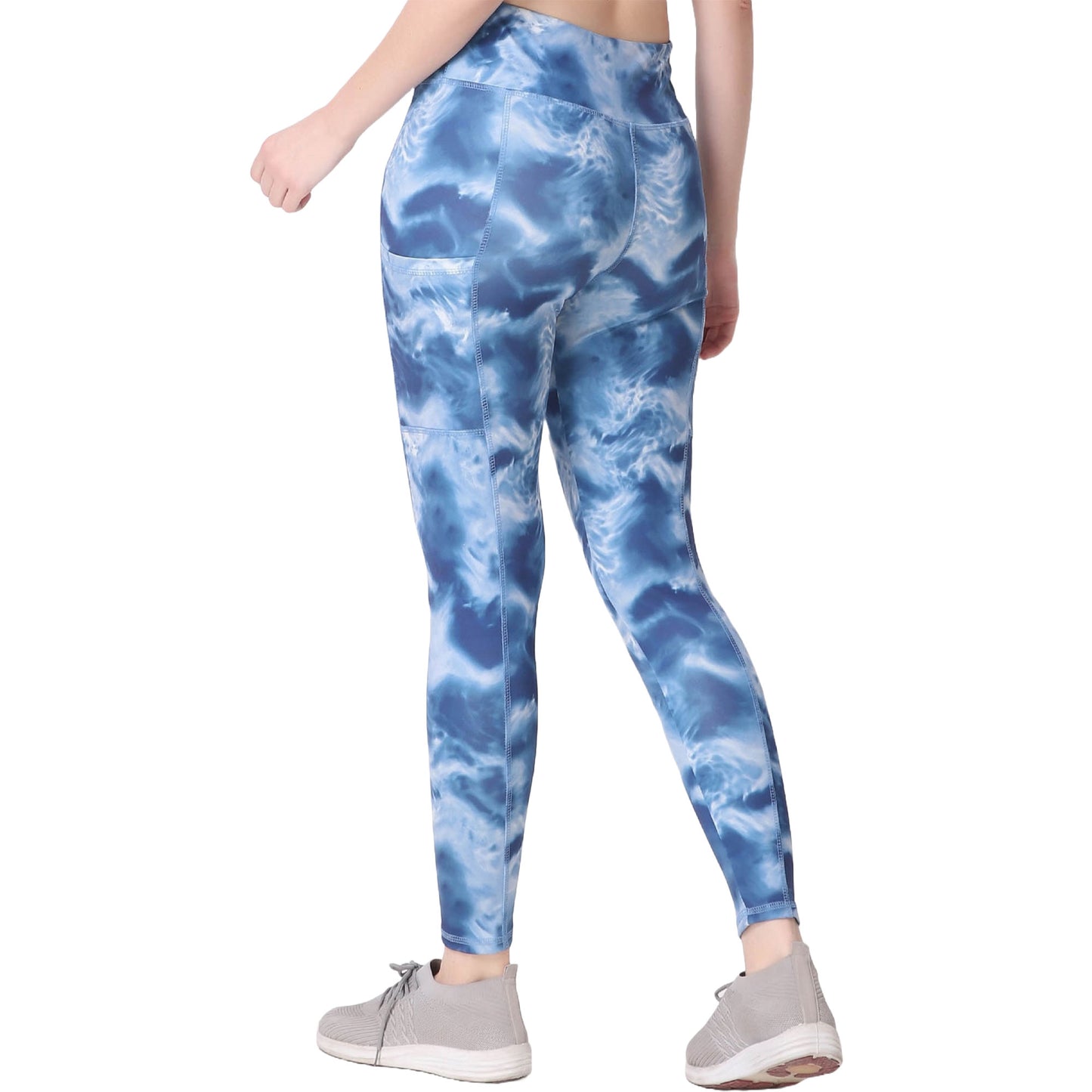 Light Blue Printed Legging