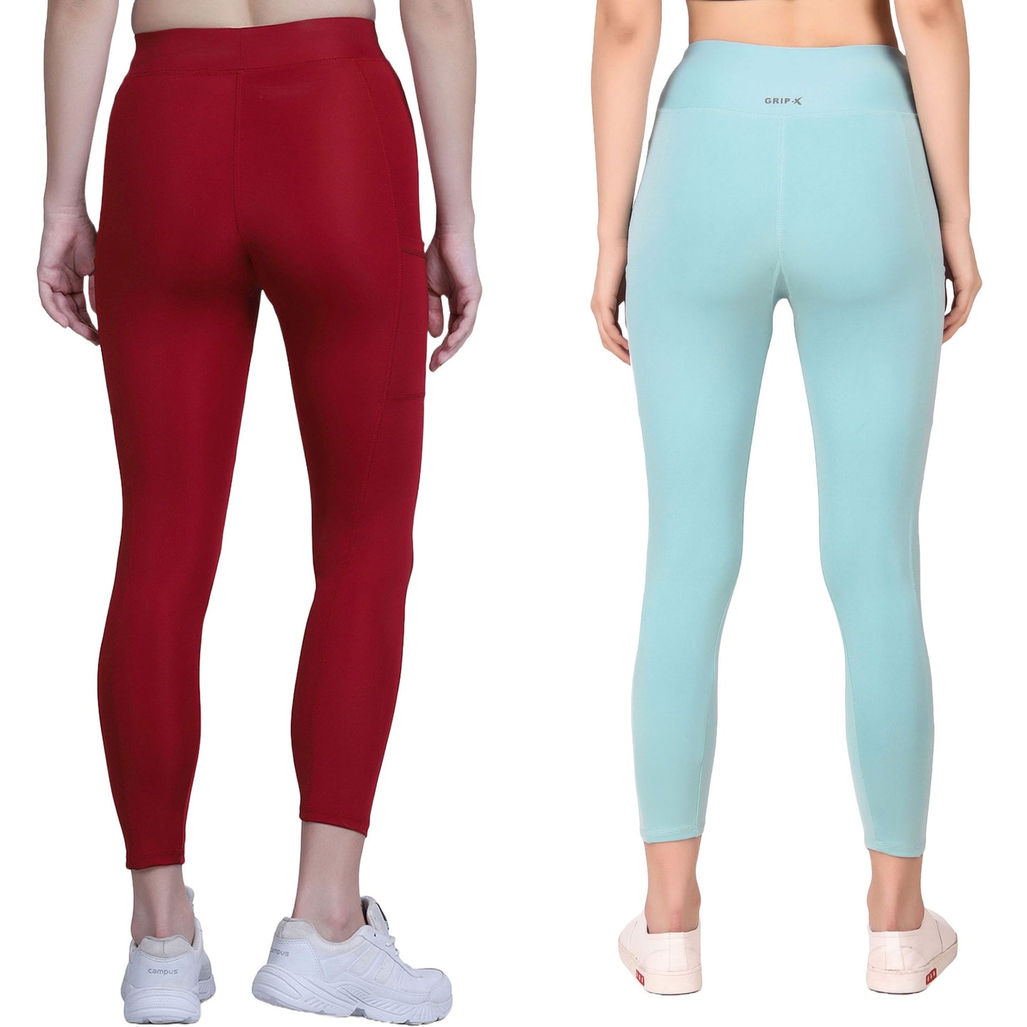 Sea Green & Maroon Combo Legging Set